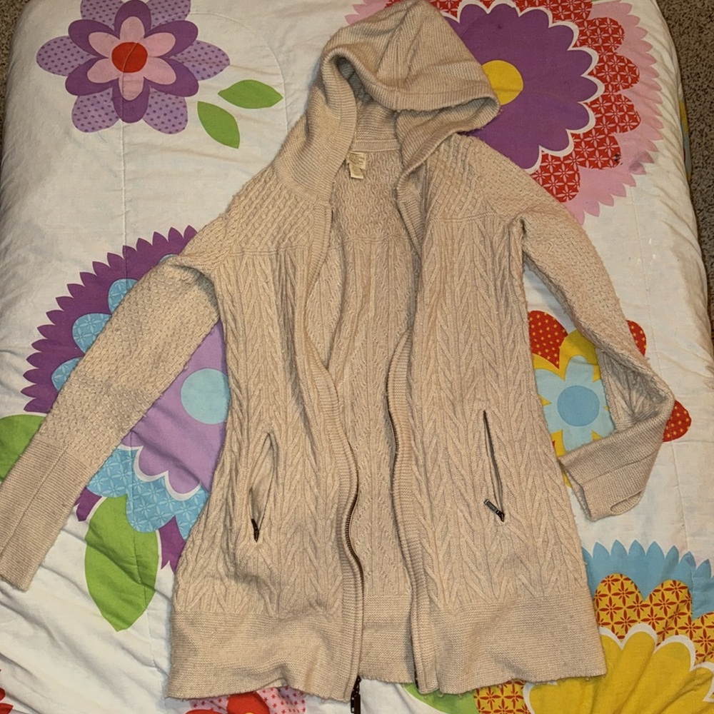 Knit Zip Up Sweater Jacket